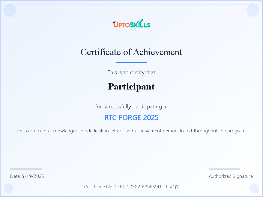 Participation Certificate